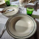 Flat plate in Iron Earth U & Cie Sarreguemines model Carlos