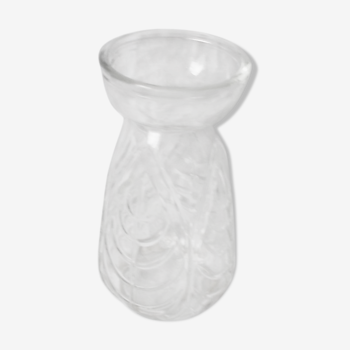 Hyacinth vase or moulded glass hydroculture