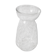 Vase jacinthe ou hydroculture en verre moulé