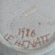 Ceramic plate Robert Le Hénaff - Breton triskell - 1986