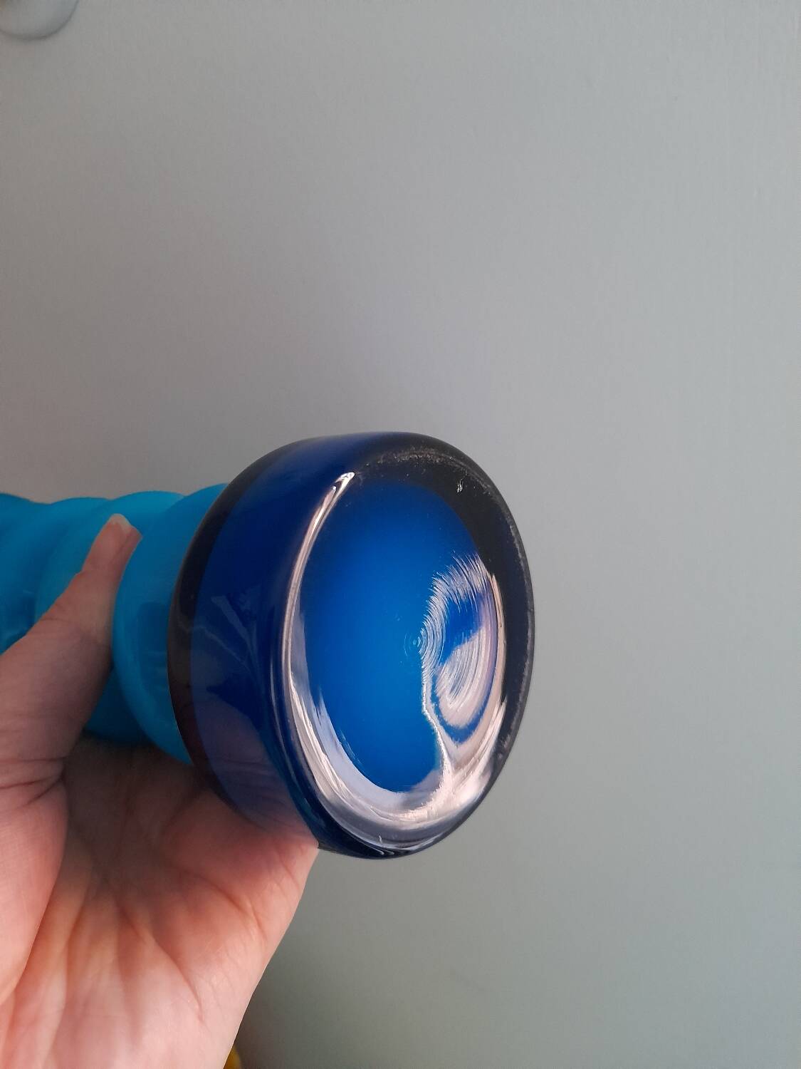 Beautiful space age blue opaline