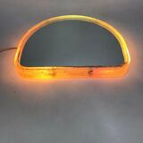 Pair of illuminated wall mirrors, 60s/70s