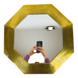 Vintage brass mirror 46 cm