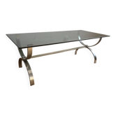 Table basse vintage chromé