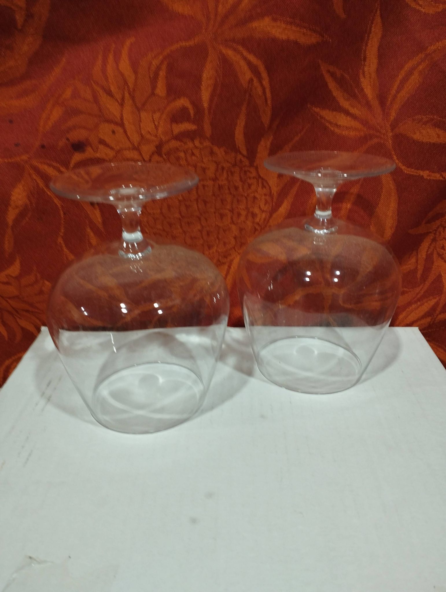 paire de deux grands verres à cognac de dégustation