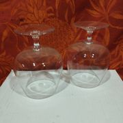 paire de deux grands verres à cognac de dégustation