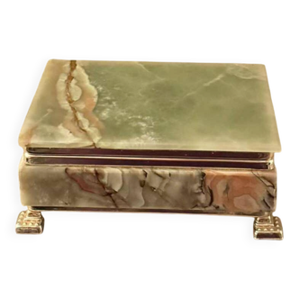 Onyx catchall box from the 1960s, vintage Italy.