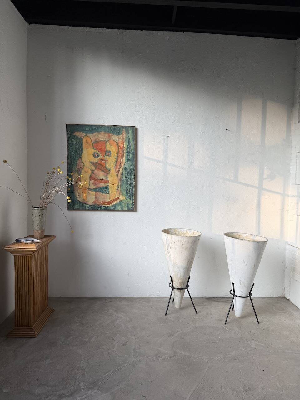 Willy Guhl planter cones x2