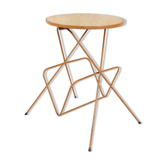 Vintage magazine rack side table