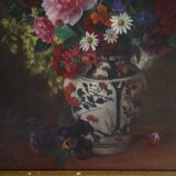 Ancien tableau bouquet de fleurs