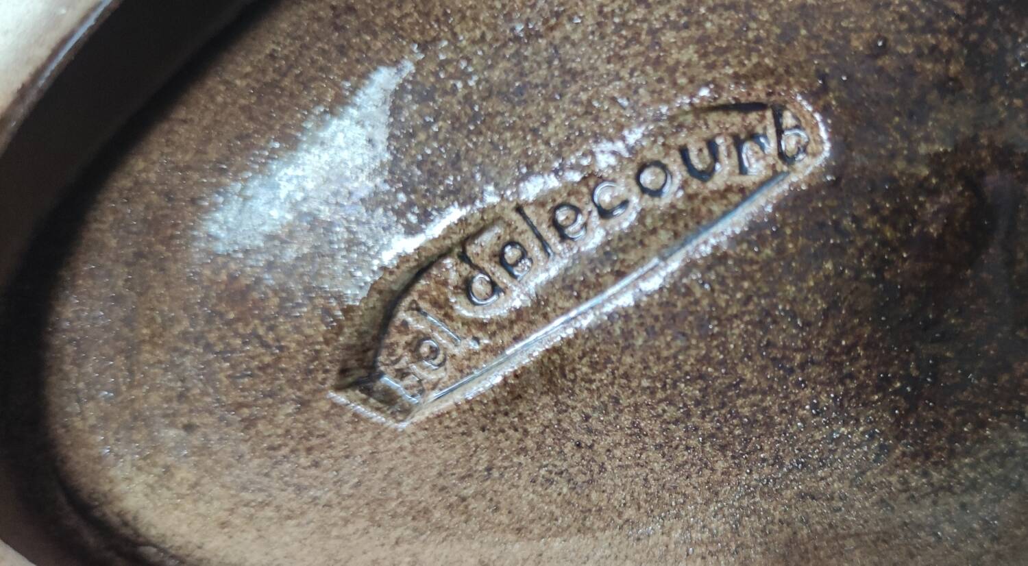 Empty Shell Pocket Ceramic Earthenware HB Quimper Bel Delecourt