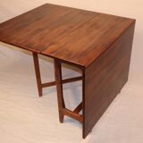 Bendt Winge scandinavian rosewood expandable table, 1960