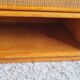 Pair of vintage rattan bedside tables from the 1970s.