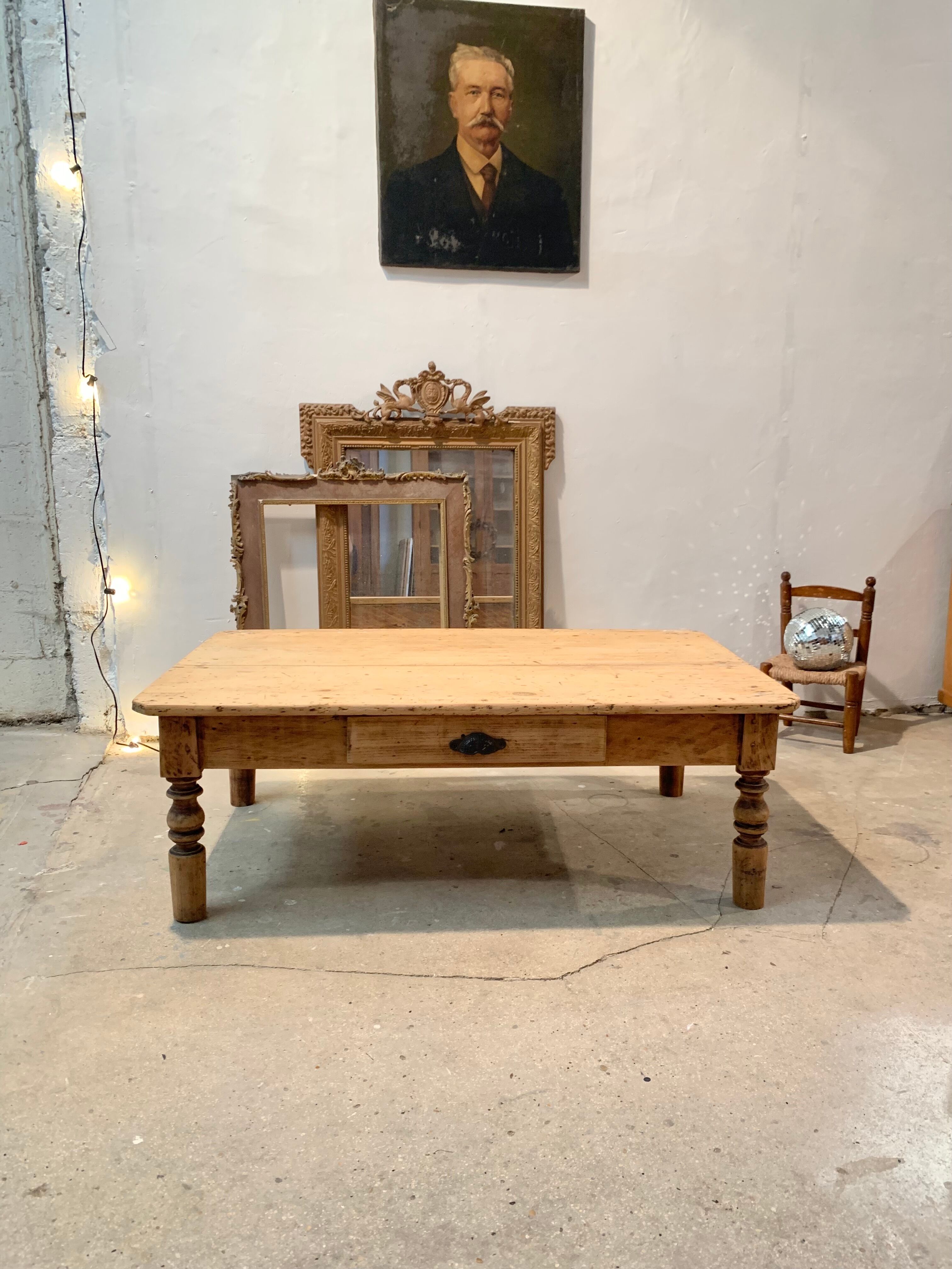 Vintage wood coffee table