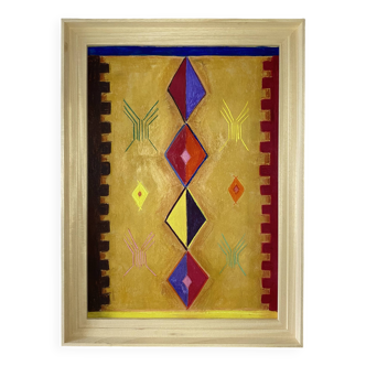 Tapis berbère 1, 2024, tableau