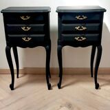 Pair of antique bedside tables