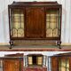 Vitrine Anglaise Chippendale 3 portes début XXème en acajou