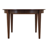 Table ronde en palissandre, design danois, années 1970, production : Danemark