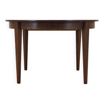 Round rosewood table, Danish design, 1970s, production: Denmark