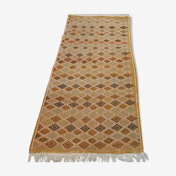 Tapis jaune berbère traditionnel fait main 195×105cm