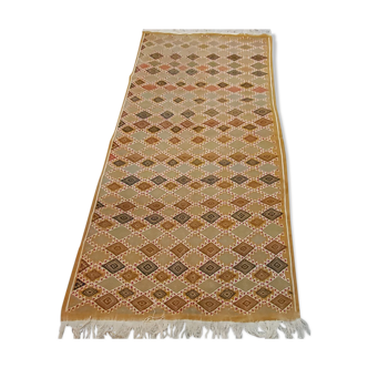 Tapis jaune berbère traditionnel fait main 195×105cm