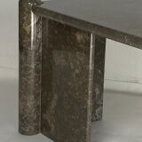 Italian marble teardrop coffee table, 1980s