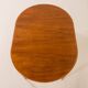 Danish round teak expandable table with 2 leaves, 1960s