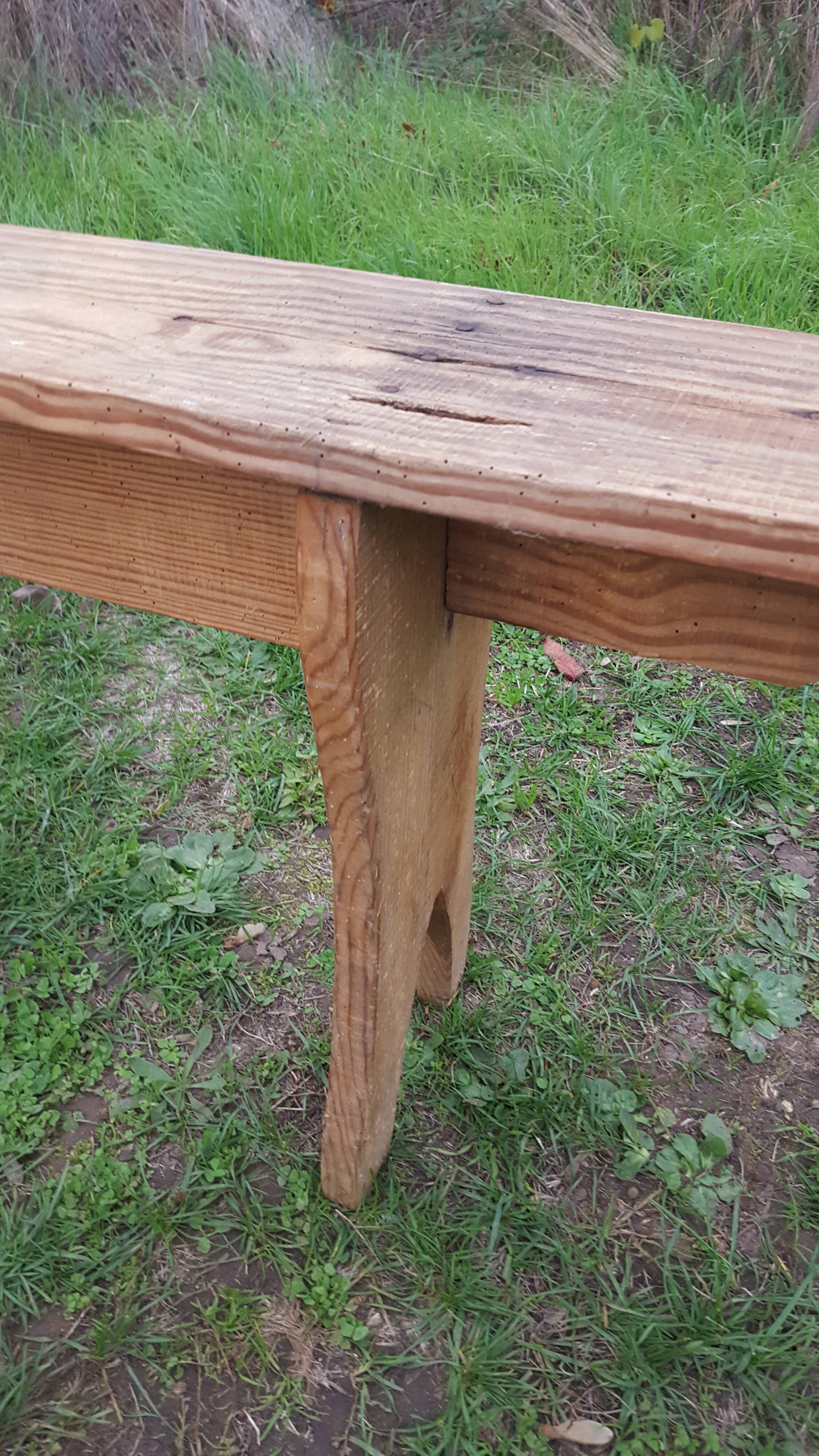 Wooden bench farm bench "oats"