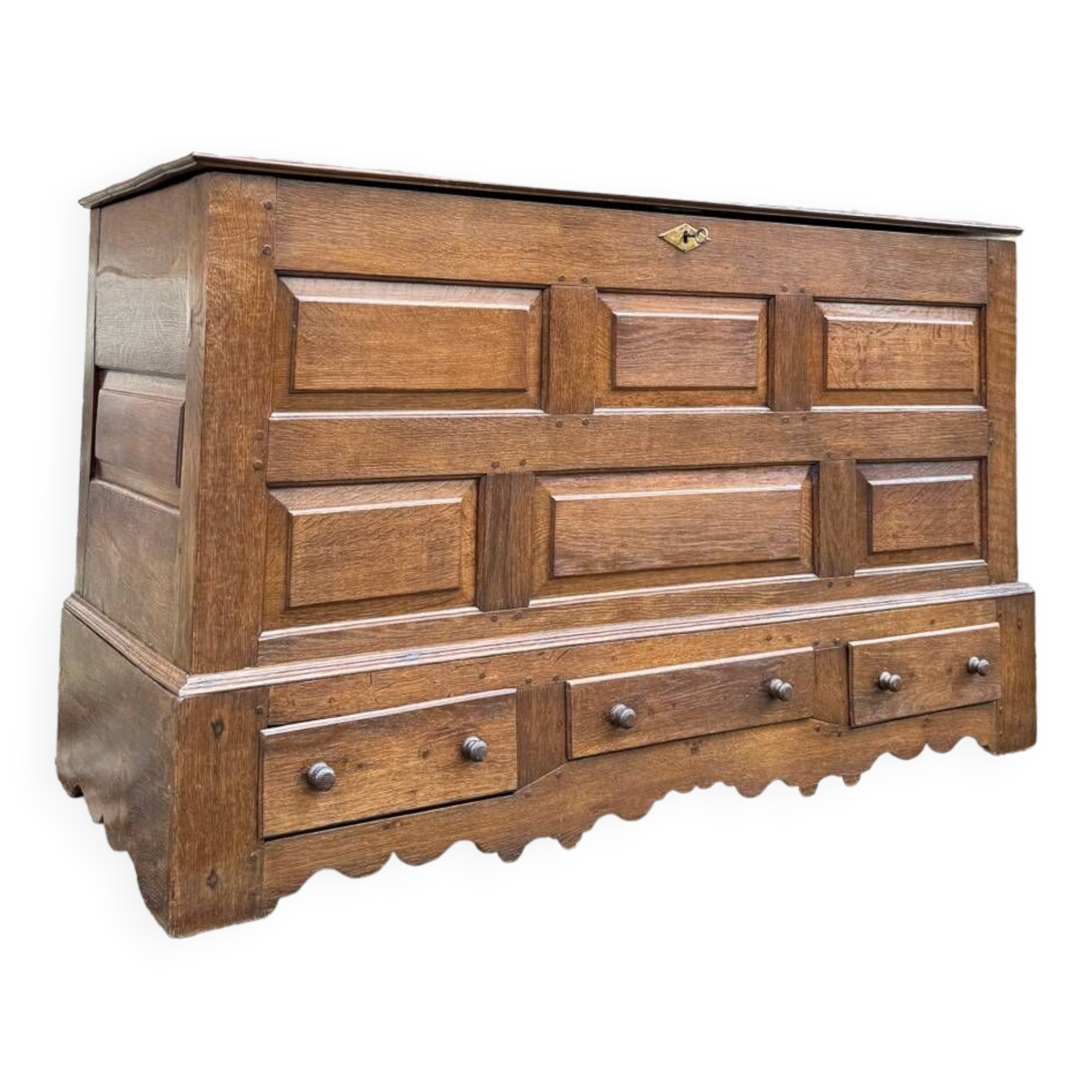Oak Chest Louis XIV Style XIX Eme Century
