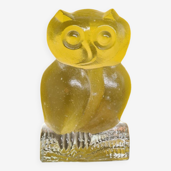 Klaus Breit Wiesenthalhütte Glass Owl, 1970s