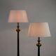 Pair of Floor Lamps in Black and Gold, The Netherlands — 1990s