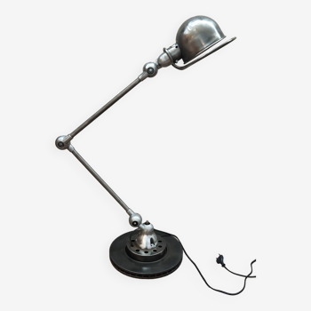 Old jielde lamp graphite patina two adjustable arms