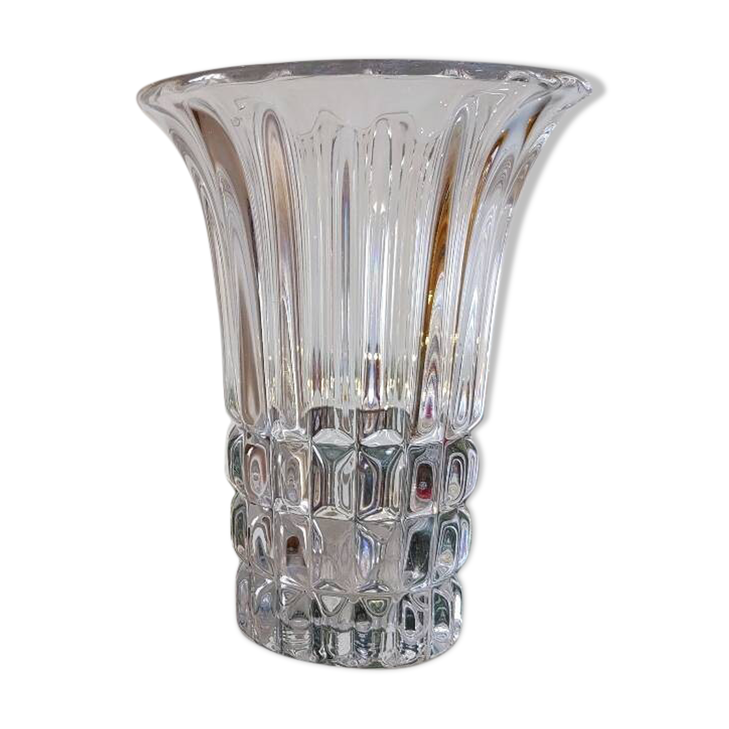 Slender glass vase