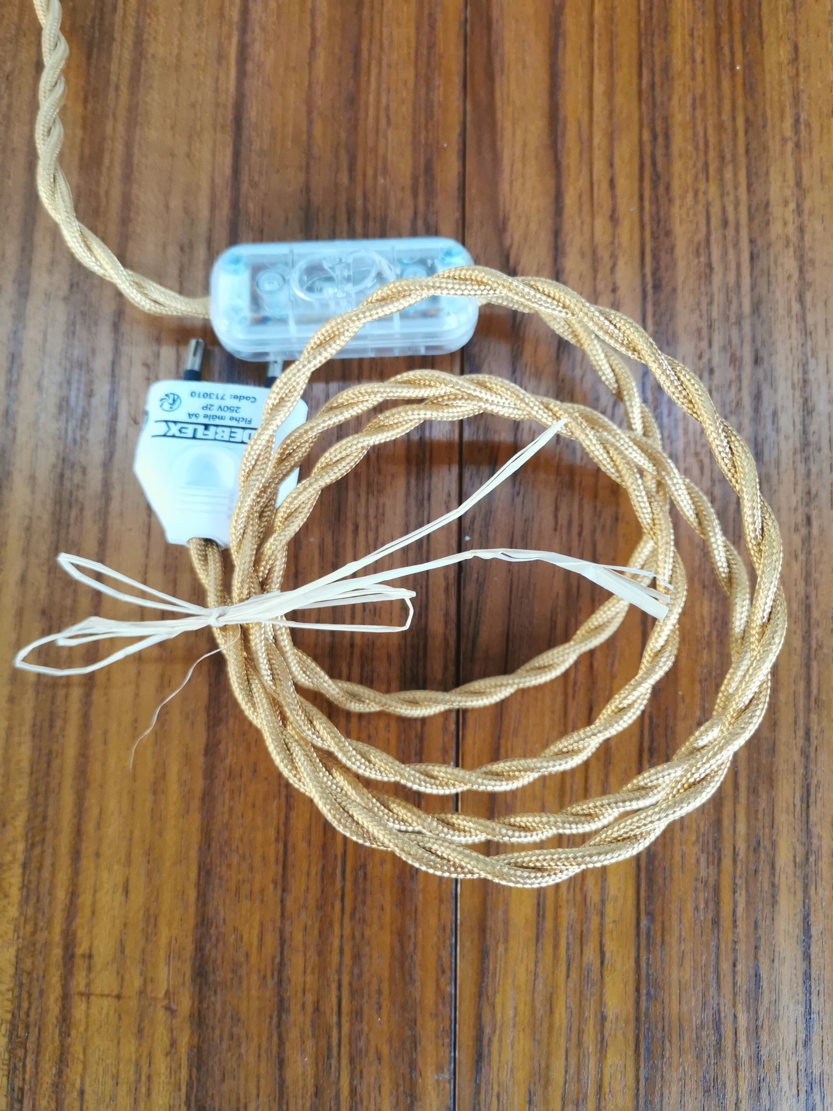 Table lamp with pressed glass globe