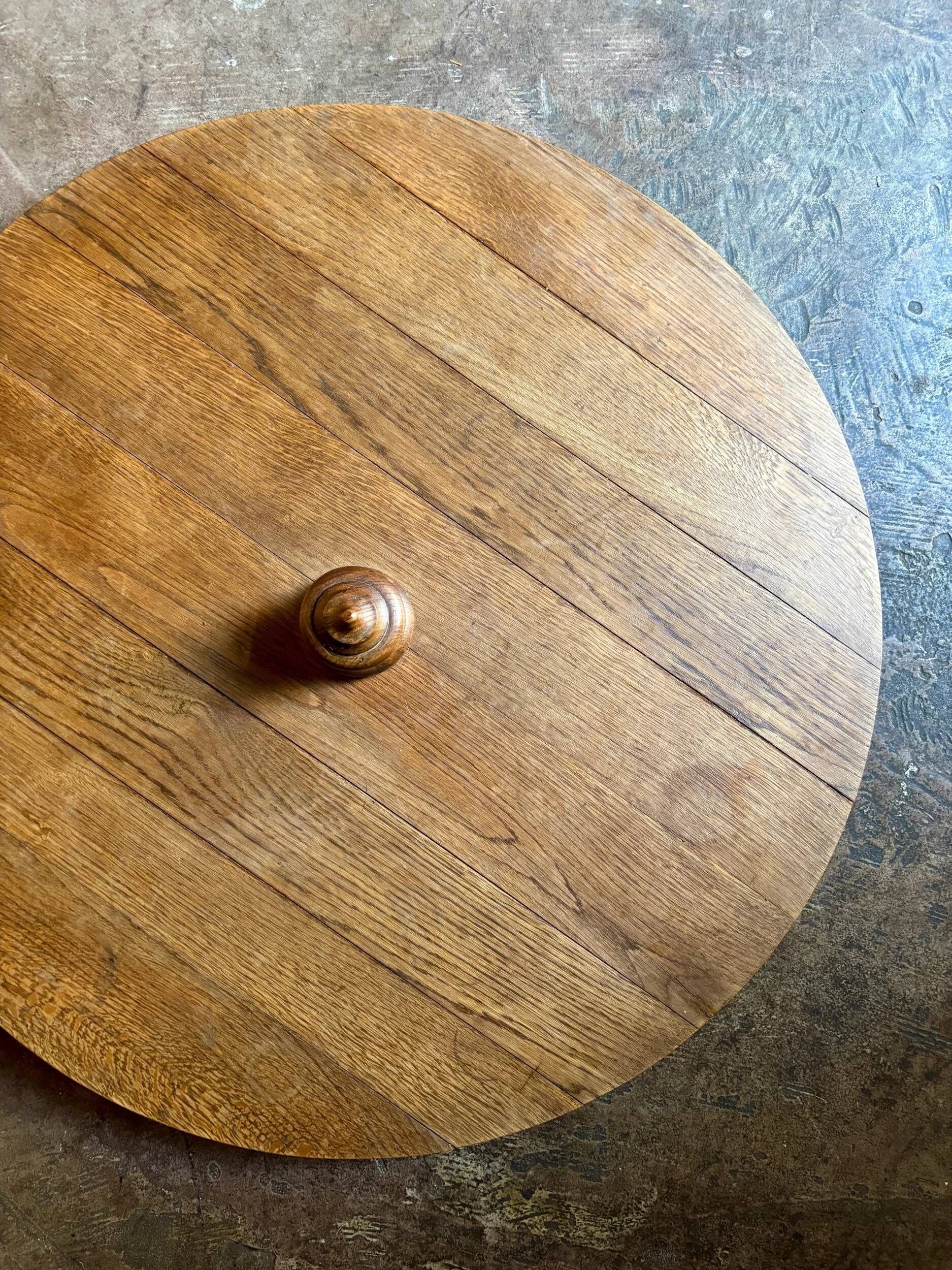 Cheese platter, rotating centrepiece in solid wood ⌀ 78 cm