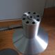 Silver flexible articulated lamp