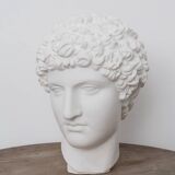 Greek head in waxed white plaster