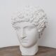 Greek head in waxed white plaster