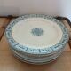 10 old flat plates Terre de fer