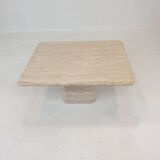 Italian Travertine Coffee Table, 1980s