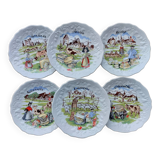 Old porcelain cheese plates