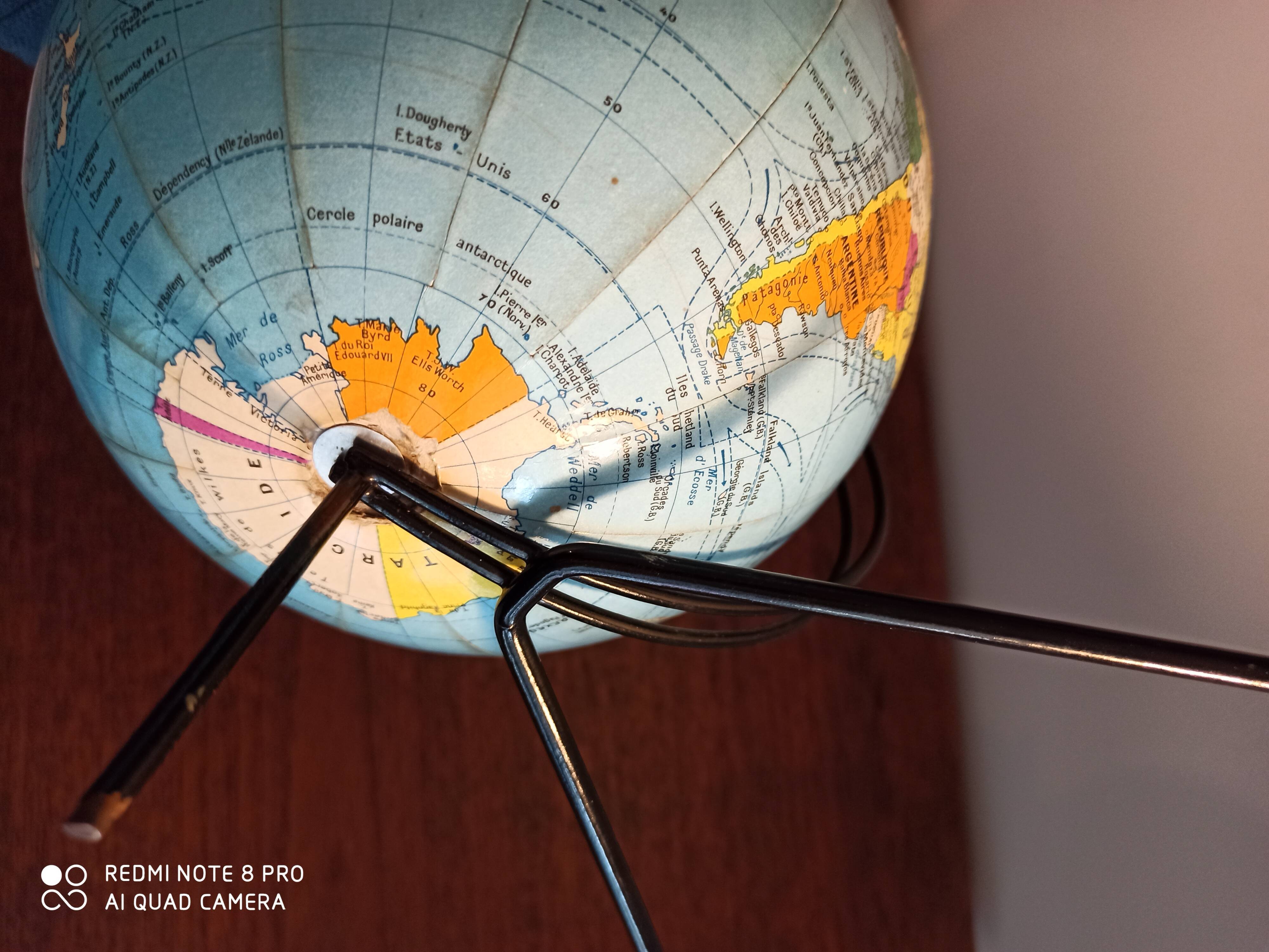 Globe terrestre vintage Girard Barrère