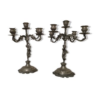 Pair of candlestick 5 fires