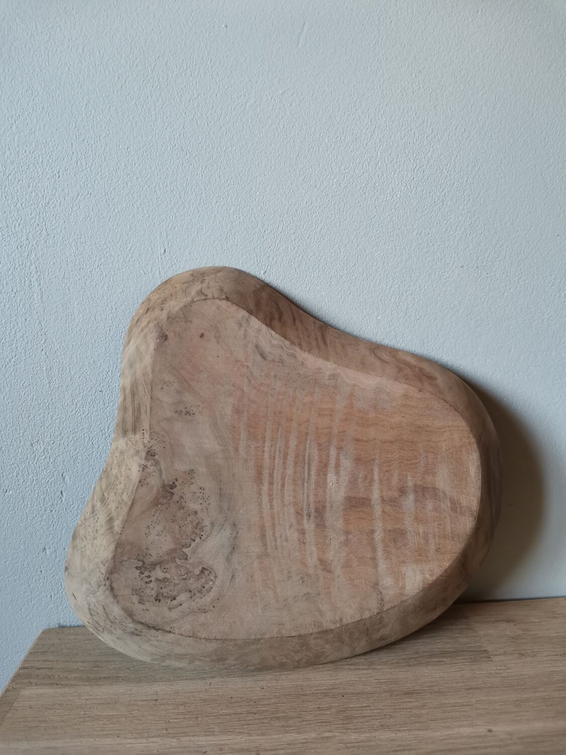 Solid wood cup in olive tree vintage handmade