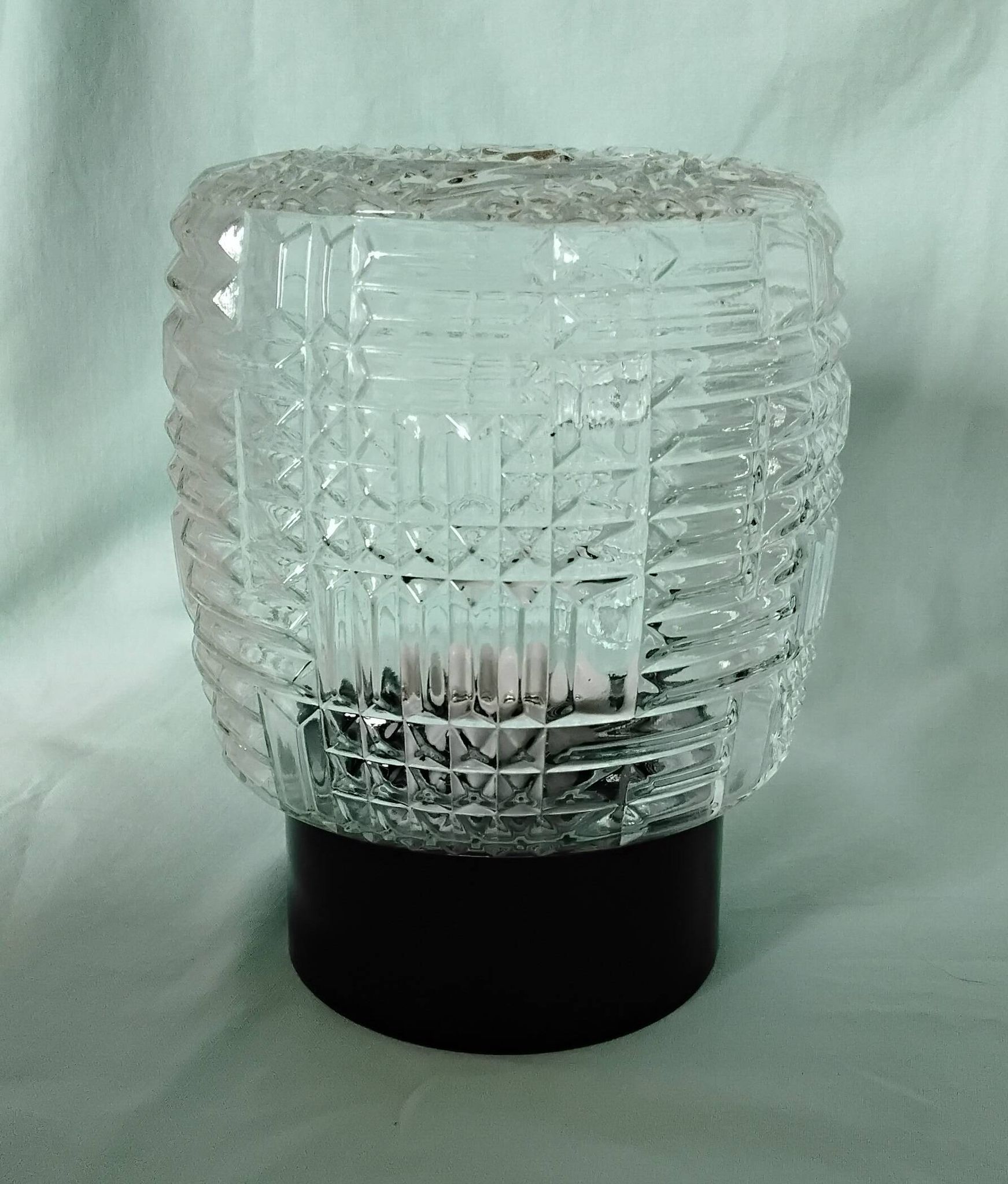 Round glass ceiling light