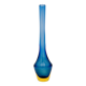 Soliflore Sommerso Flavio Poli Murano 26cm Blue Amber Gallery Condition
