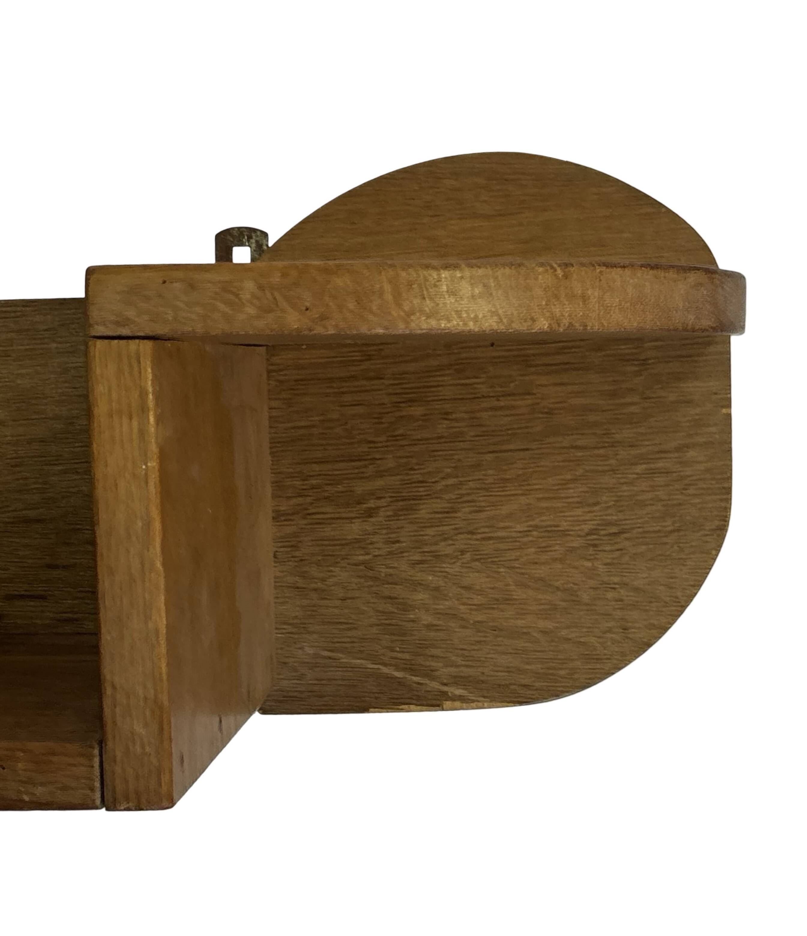 Vintage wooden wall shelve rack bookshelf in wood minimalist