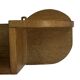 Vintage wooden wall shelve rack bookshelf in wood minimalist