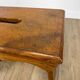 Antique slotted mountain chalet bench