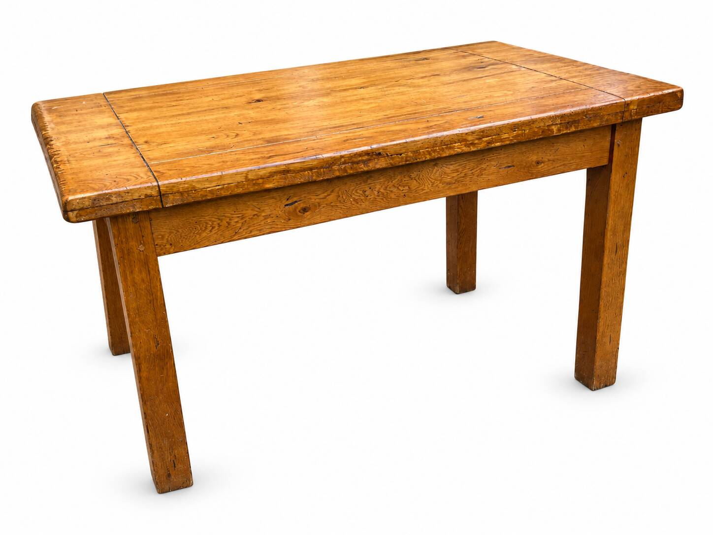 Table de ferme ancienne en chêne massif 120 cm